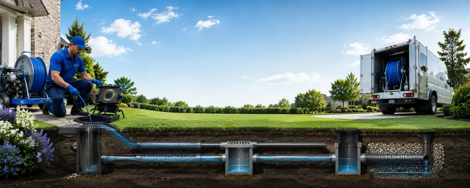 Outdoor drain cleaning information for Draper, VA